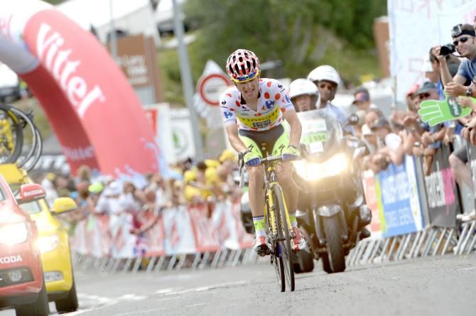 Rafal Majka (Tinkoff-Saxo) on his way to the win in the Tour de France stage 17