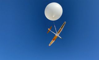 sailplane prototype and balloon