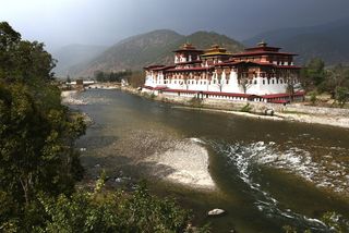 Bhutan's glacial lakes are at risk of bursting their dams, causing 'mountain tsunamis'.