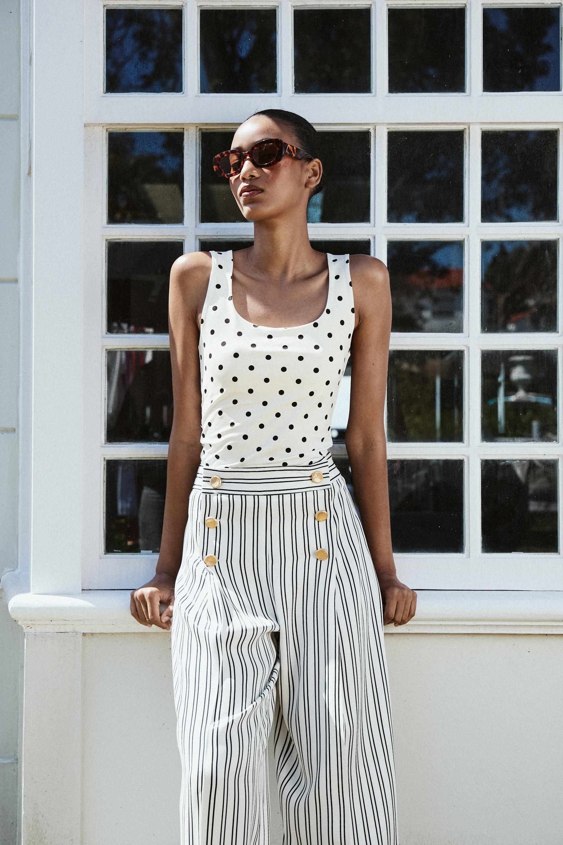 Polyamide Top With Wide Straps