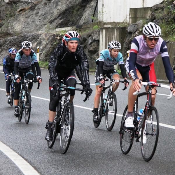 Francis De Greef (Lotto Belisol Team) and Tony Martin (Omega Pharma-Quickstep)