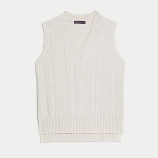 M&S Cable Knit Vest