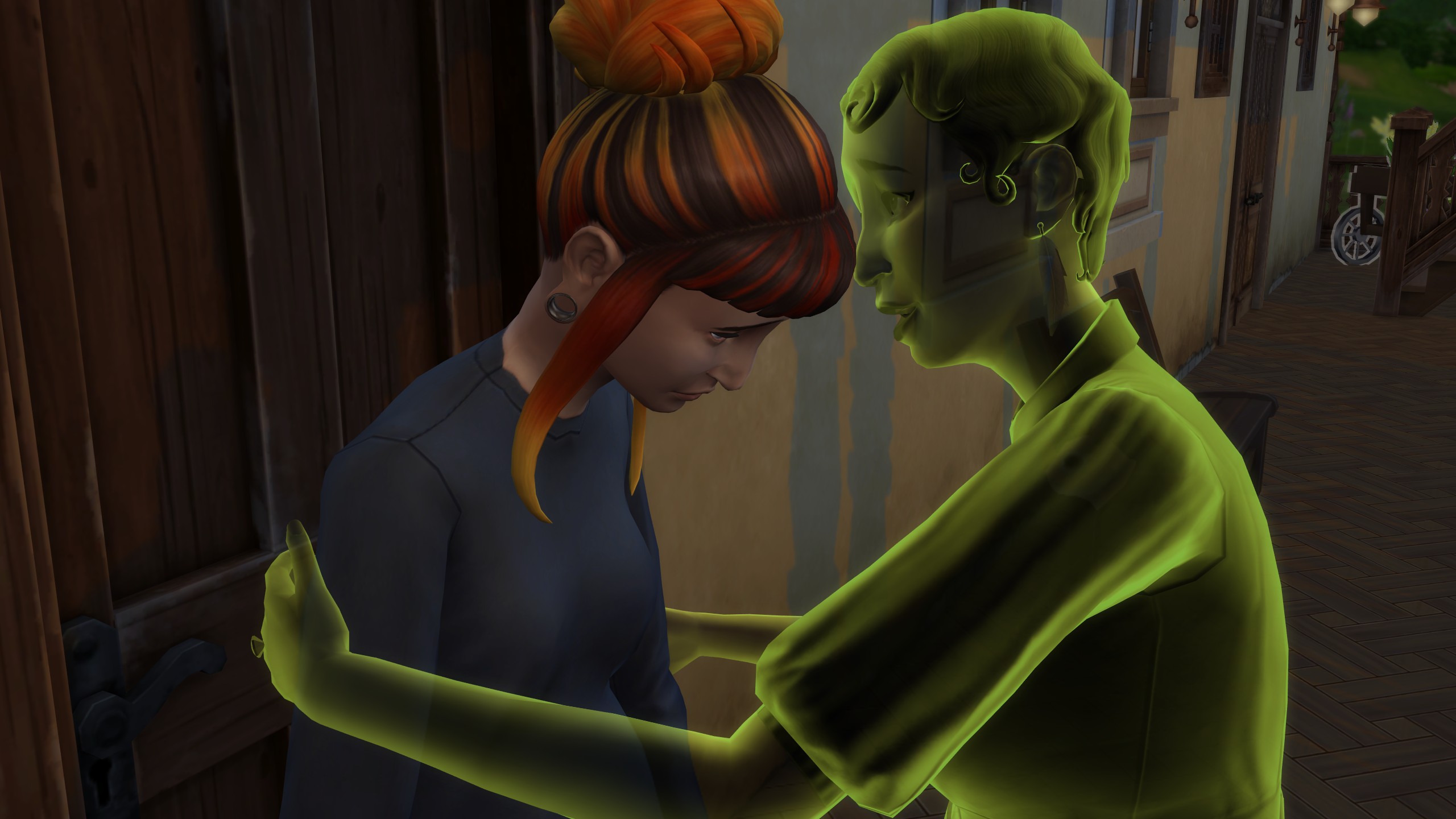 The Sims 4 Life &amp;amp; Death - A ghost consoles her daughter in her grief