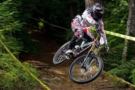 Tracy Moseley (Trek World Racing) on her way to a win at the US Pro GRT opener at Port Angeles, Washington.