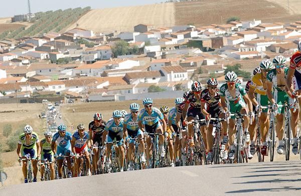 Hard at work in the bunch