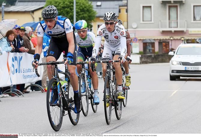 Sam Bennett (Team NetApp-Endura), Anthony DelaPlace (Caja Rural), Biel Kadri (Ag2r-La Mondiale)