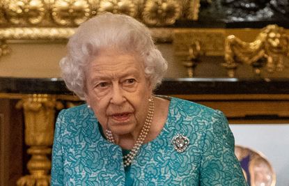 Queen Elizabeth attends a reception to mark the Global Investment Summit