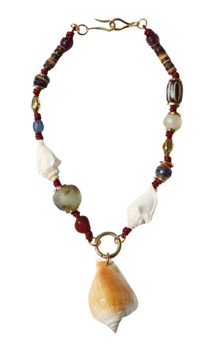 Samsara Vintage Beads and Shell Necklace