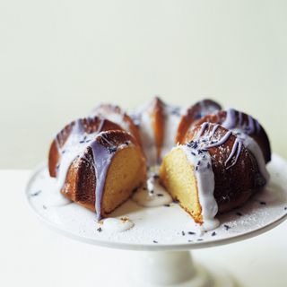 Sour Cream Cake with Lavender