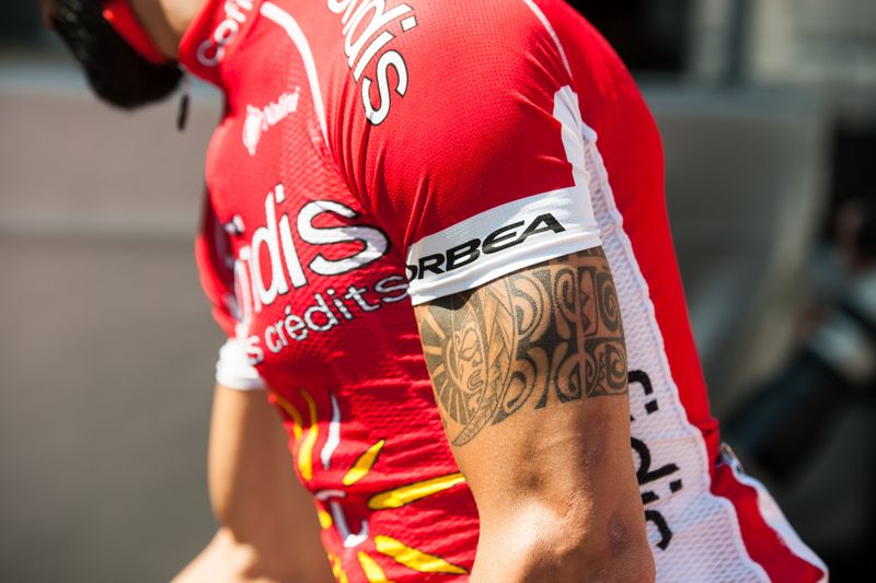 Geoffrey Soupe's tattoo on show