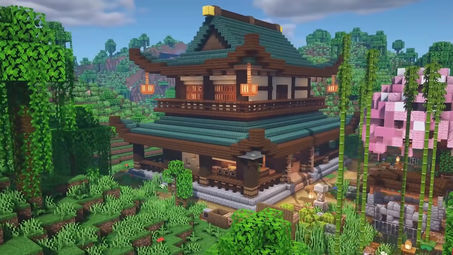 Best Minecraft House Ideas The Best Minecraft House Downloads For A Cute Suburban House Pc Gamer
