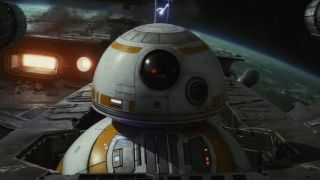 BB-8 in Poe Dameron's X-Wing in The Last Jedireturn