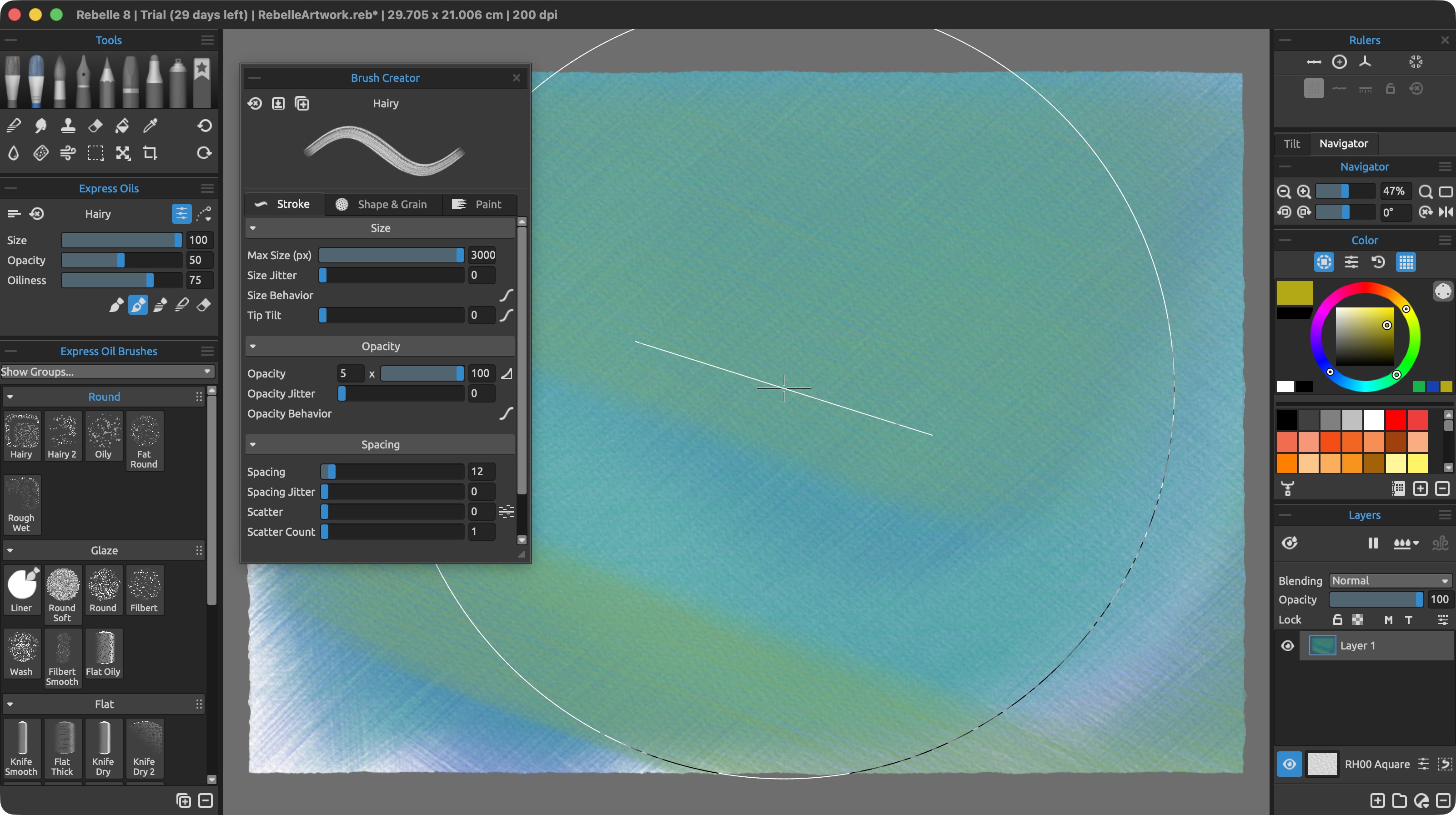 Testing Rebelle 8 on a MacBook Pro M5