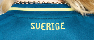 The back of the Sweden away shirt