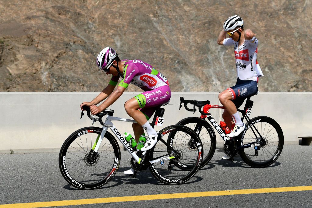The early break of the stage included Jacob Egholm (Trek-Segafredo) and Luca Rastelli (Bardiani CSF Faizane)