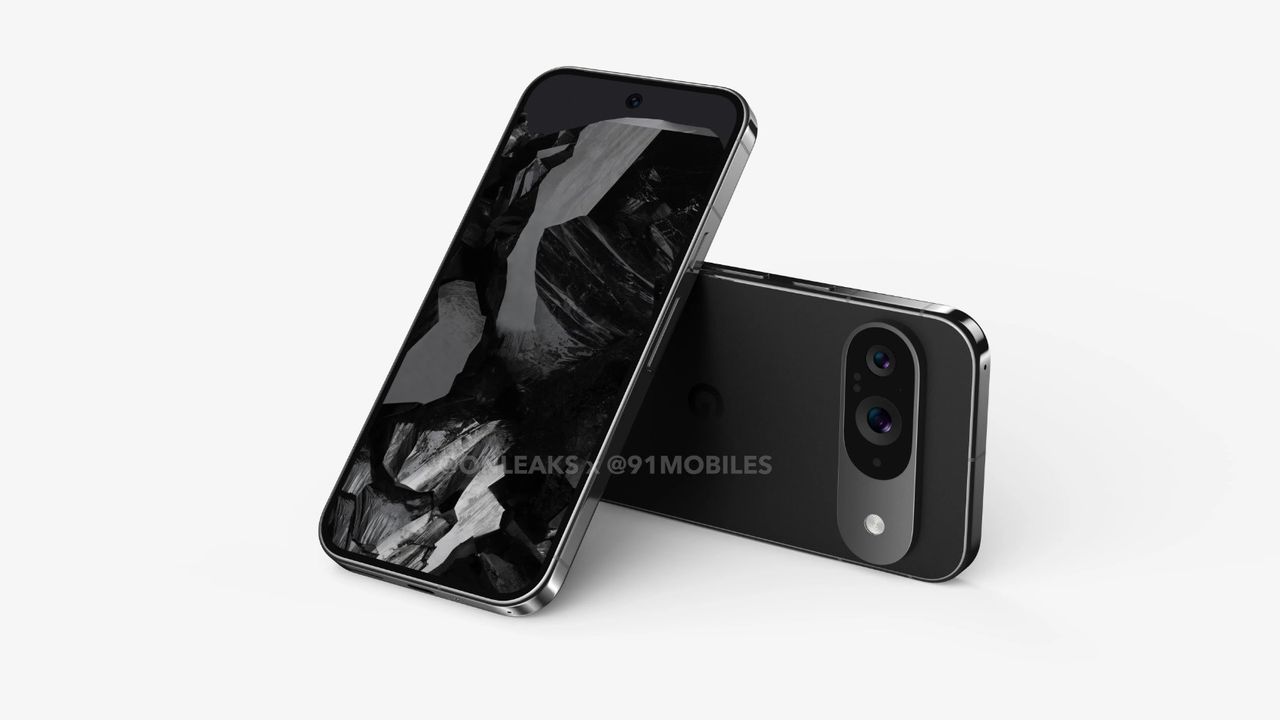 The alleged Pixel 9 in a leaked rendering.