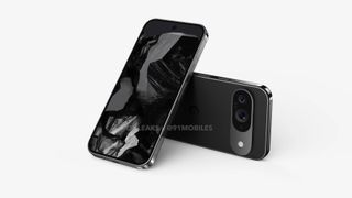 The alleged Pixel 9 in a leaked rendering.