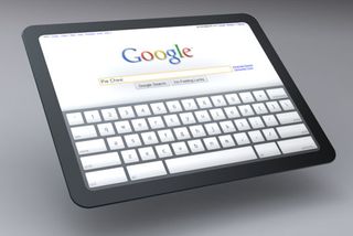 Google tablet mockup