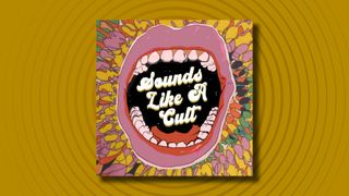 The logo of the Sounds Like A Cult podcast on a yellow background