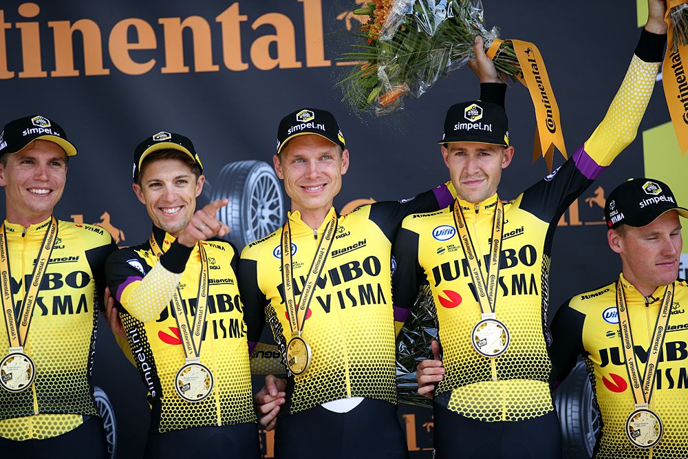 Jumbo-Visma win the time trial at the Tour de France