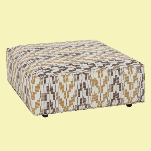 Border Footstool, Dark Leg, Merida Woven
