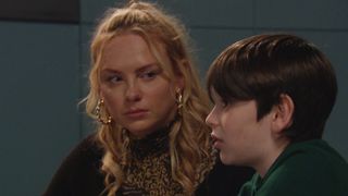Amy and Kyle are questioned by the police in Emmerdale 