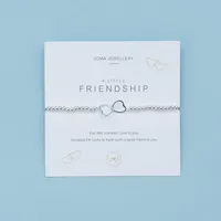 21. Joma Jewellery 'A Little Friendship' Heart Bracelet, £20 | Moonpig