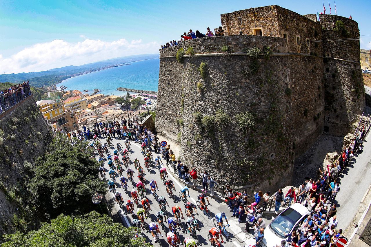 The 2018 Giro d'Italia stage 7 from Pizzo to Praia a Mare