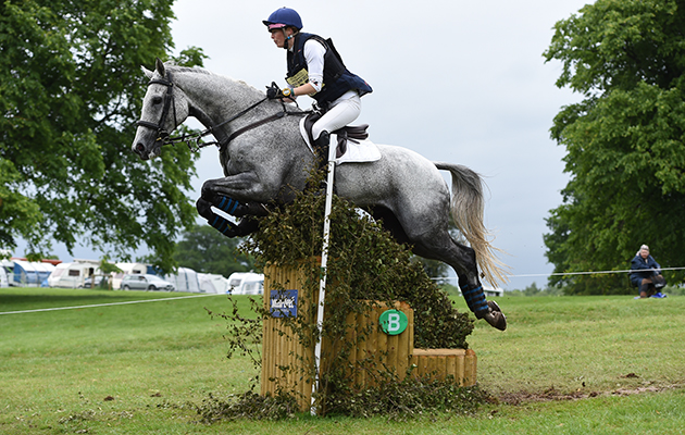 Sarah Pickard riding POLO STRIKER during the cross country phase of the under 25 CCI*** at the Equitrek Bramham International Horse Trials, near Weatherby in Yorkshire in the UK between 8th-11th June 2017