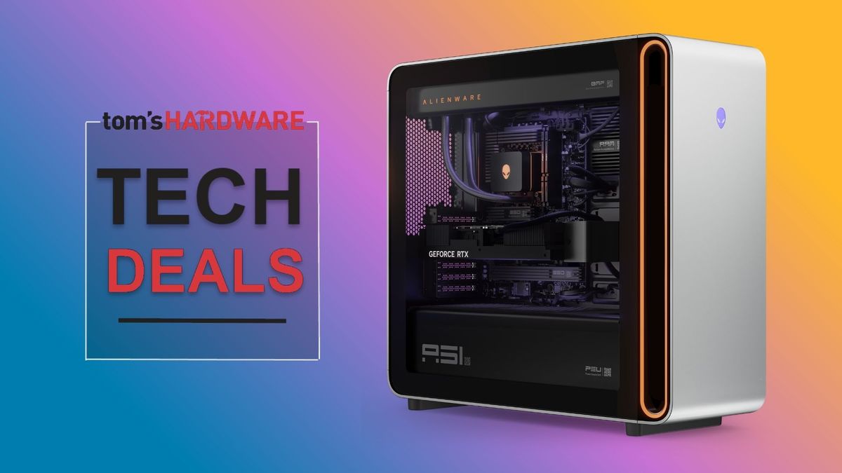 Save a massive $950 on this epic Alienware Area-51 gaming PC with an RTX 5090 and 9950X3D — grab this liquid-cooled 4K gaming powerhouse with 32GB DDR5 and a 2TB SSD for just $5,299 while you can