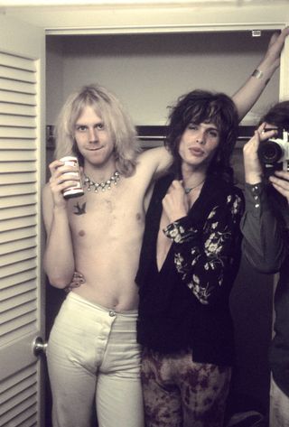 Tom Hamilton and Tyler suitably refreshed, 1973