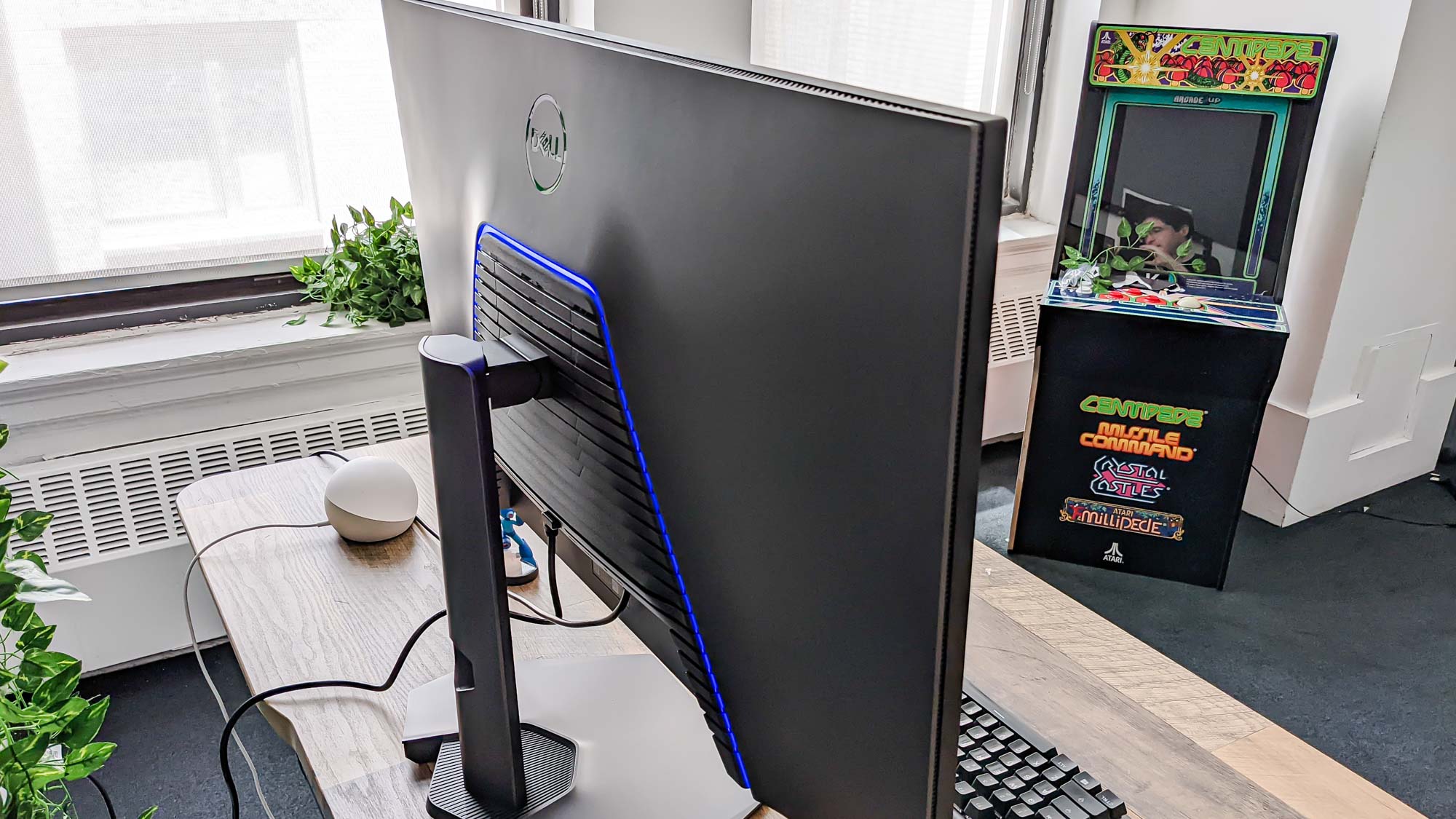 Rear view of the Dell 32 4K UHD Gaming Monitor G3223Q
