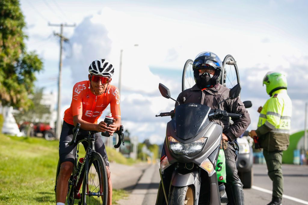 Egan Bernal training in Colombia