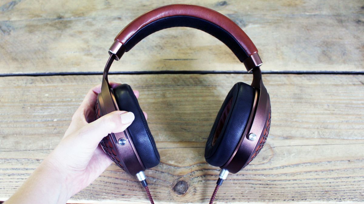 Focal Stellia headphones in a woman's hands