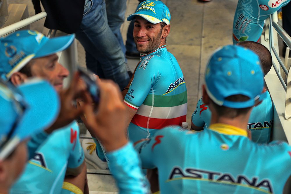 Vincenzo Nibali at the team presentation