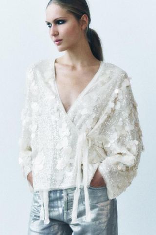 Zara Sequin Kimono