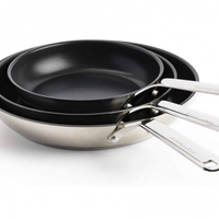 KitchenAid Stainless Steel Non-Stick Frying Pan Set - View at Amazon