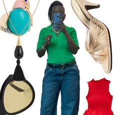 collage of Nikki Ogunnaike wearing summer styles