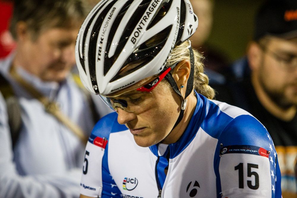 Katie Compton (trek) focused on the start line