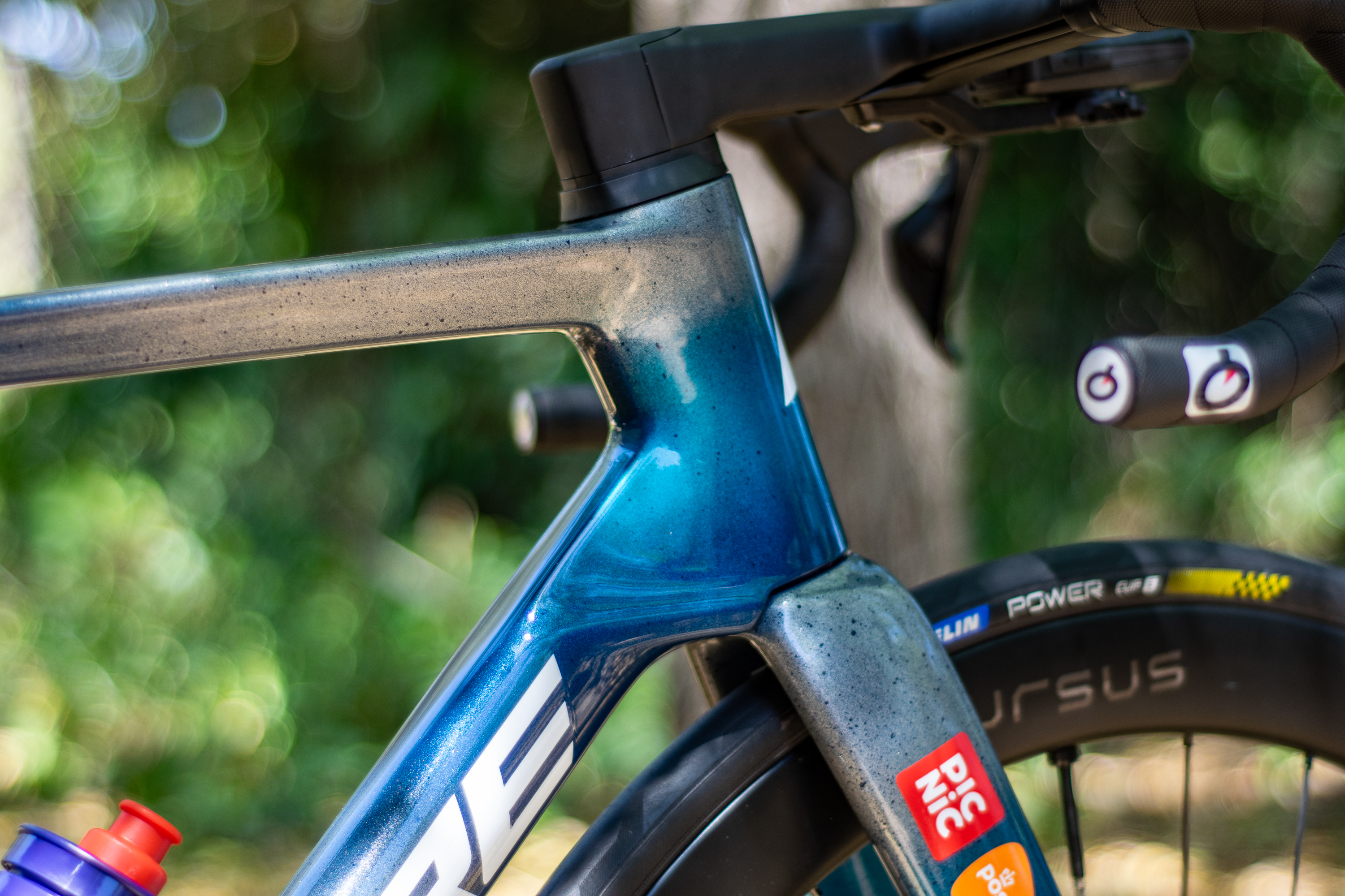 An 80th anniversary Lapierre Xelius DRS bike at the 2026 Tour de France
