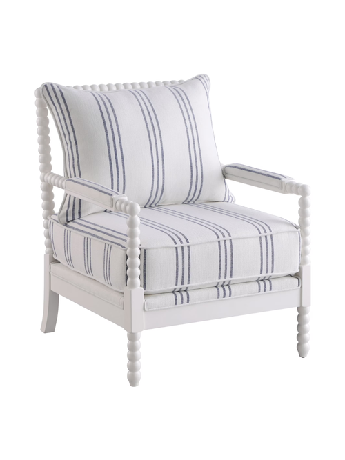 Blanchett Upholstered Bobbin Accent Chair