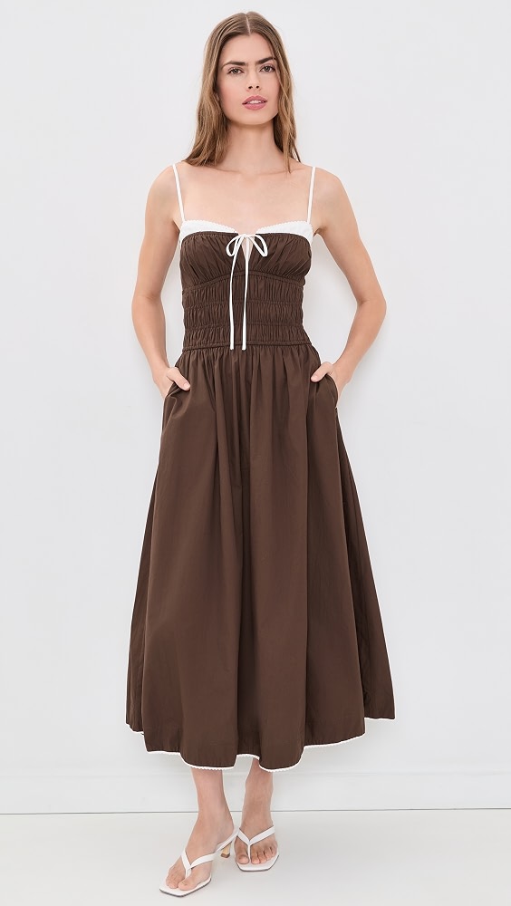Thomas Midi Dress - Coffee
