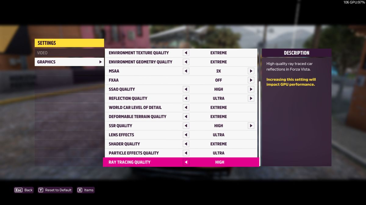 Forza Horizon 5 - Settings