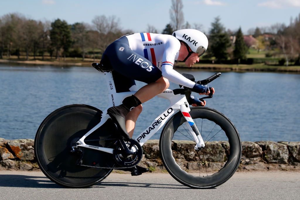 MONTLUCON FRANCE MARCH 09 Ethan Hayter of United Kingdom and Team INEOS Grenadiers sprints during 80th Paris Nice 2022 Stage 4 a 134km individual time trial from Domrat to Montluon ParisNice WorldTour on March 09 2022 in Montlucon France Photo by Bas CzerwinskiGetty Images