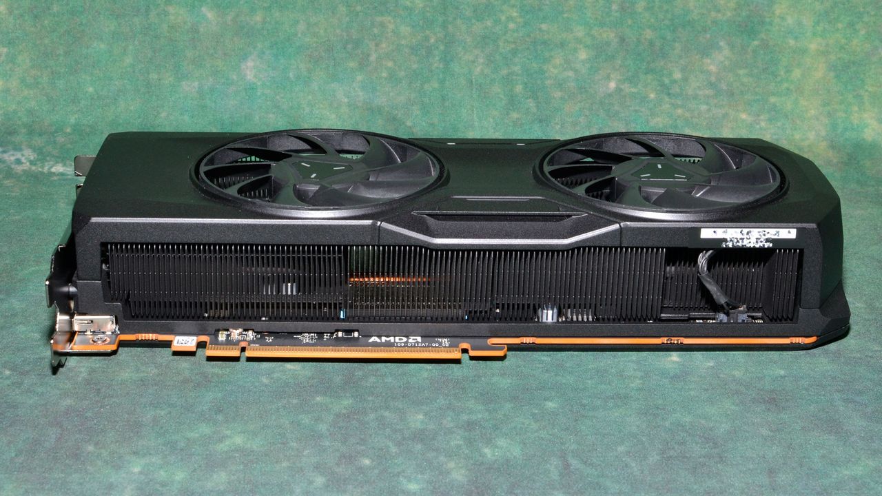 AMD Radeon RX 7800 XT reference card photos