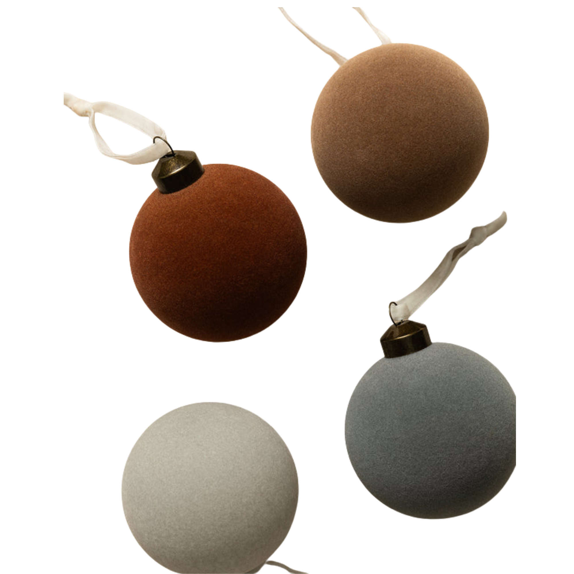 velvet bauble ornaments
