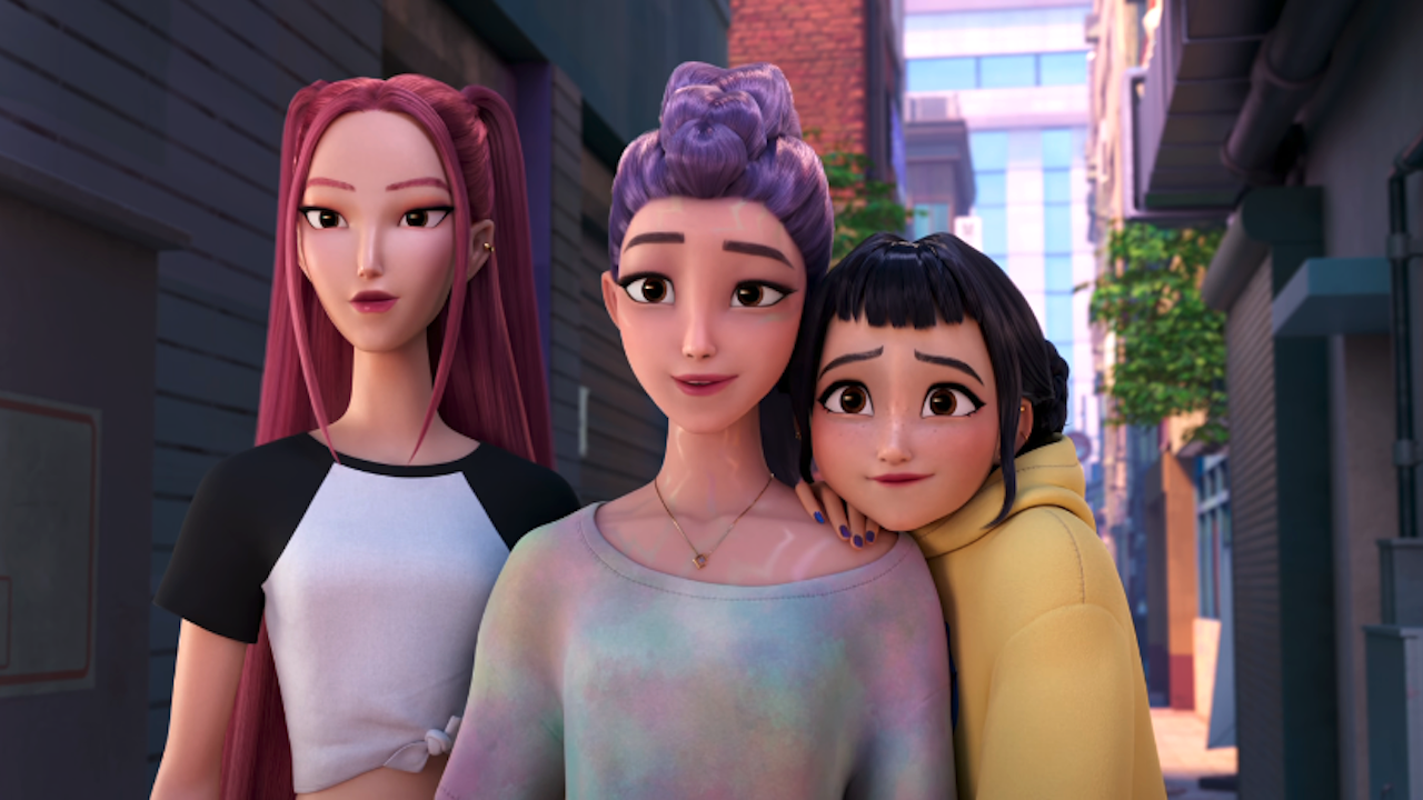 KPOPデーモンハンターの終わりに、ミラ、ルミ、ゾーイ