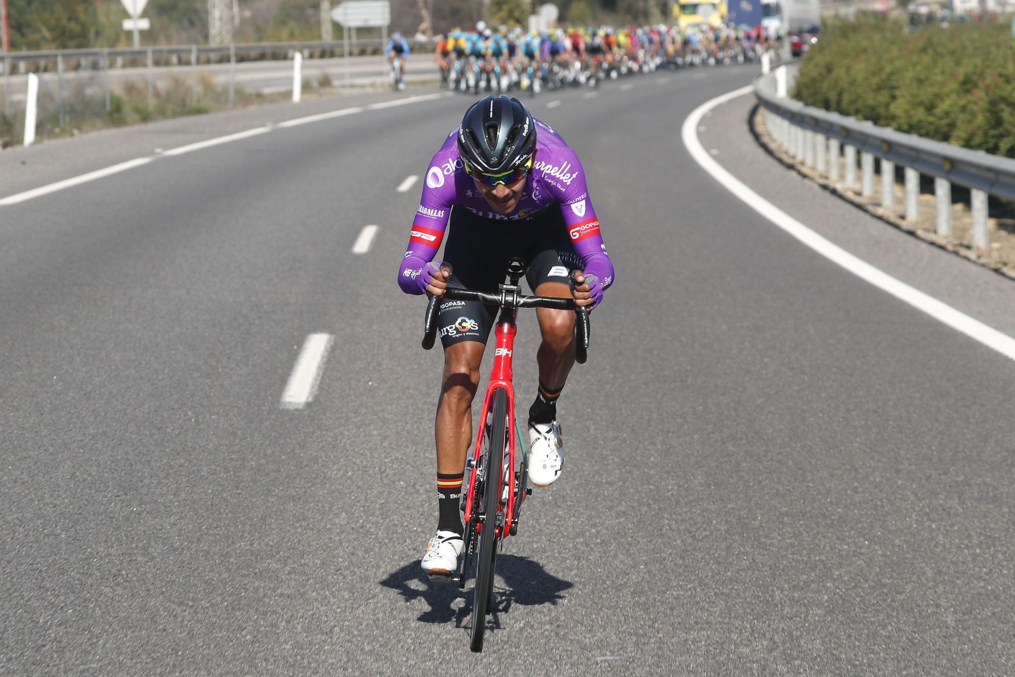 Juan Felipe Osorio (Burgos BH) on the attack
