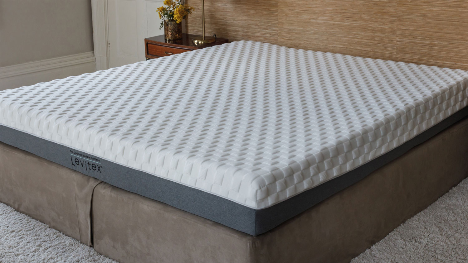 The Levitex Gravity Defying Mattress on a bed