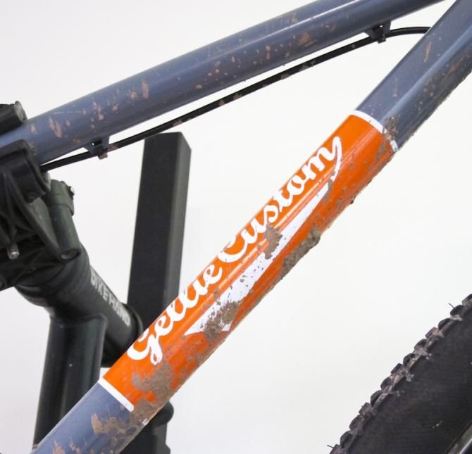 Ewan Gellie of Gellie Custom Cycles test rode his own bikes before exhibiting.